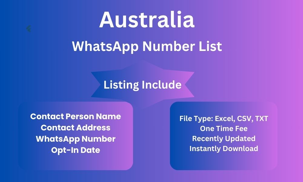 Australia whatsapp number list