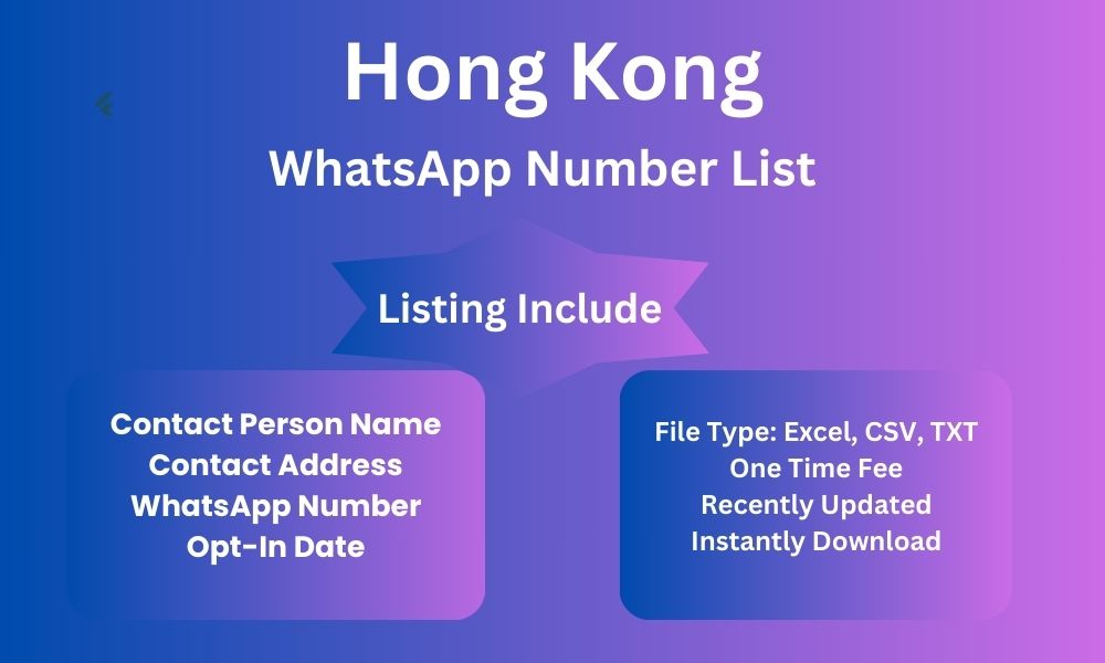Hong Kong whatsapp number list