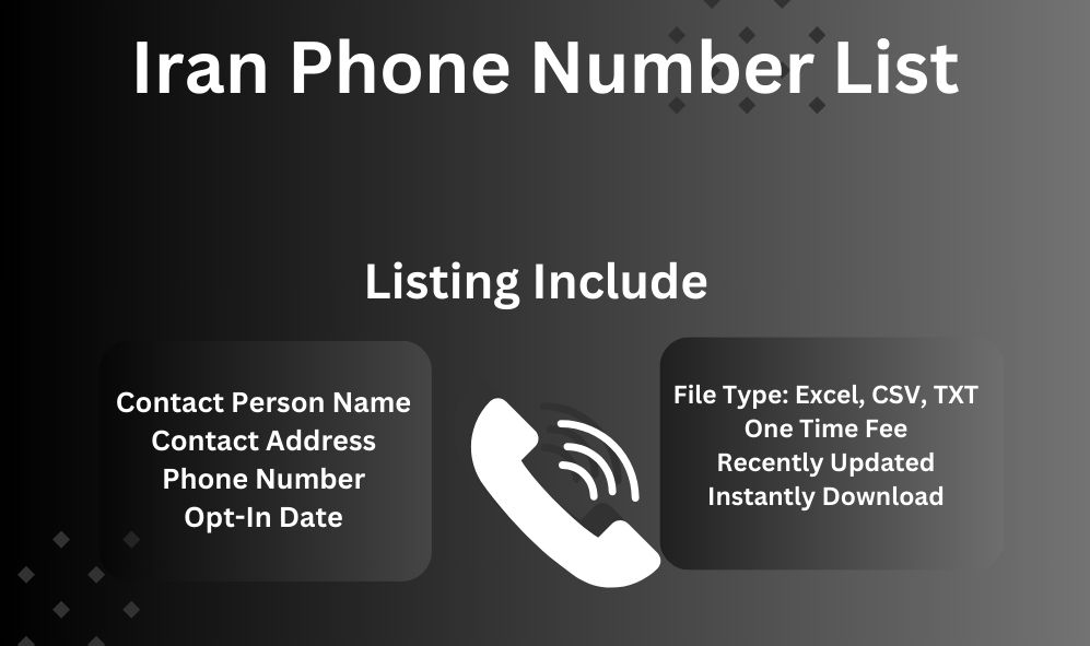Iran phone number list