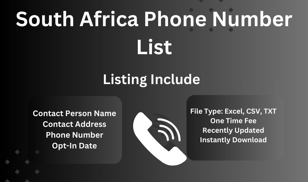 South Africa phone number list