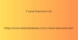 C Level Executive List